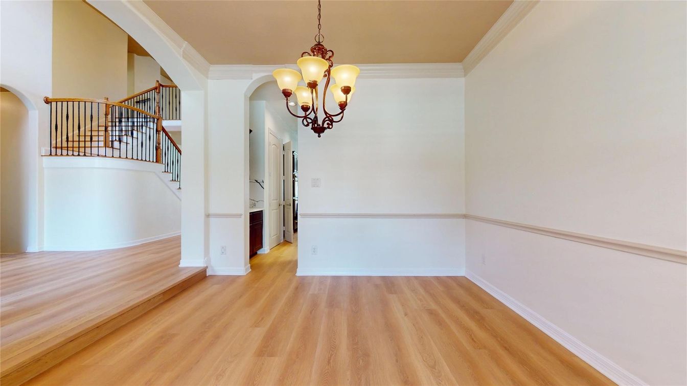 Chandelier, Interior, Wood Texture Flooring