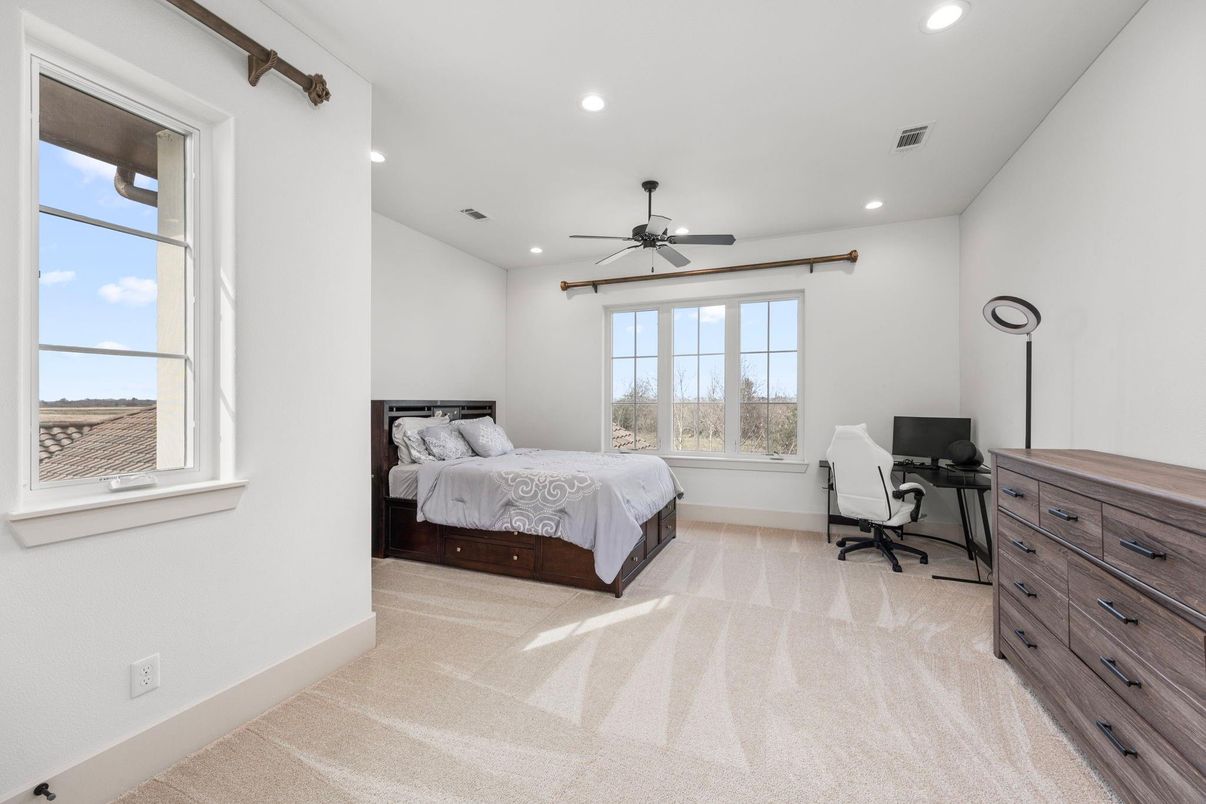 Bedroom, Home Office, Interior, Recessed Lighting