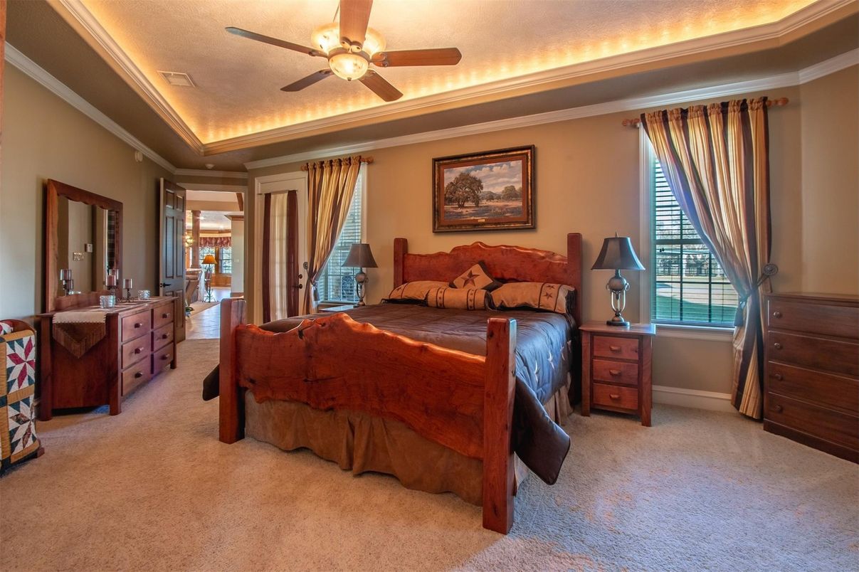 Bedroom, Interior, Recessed Lighting