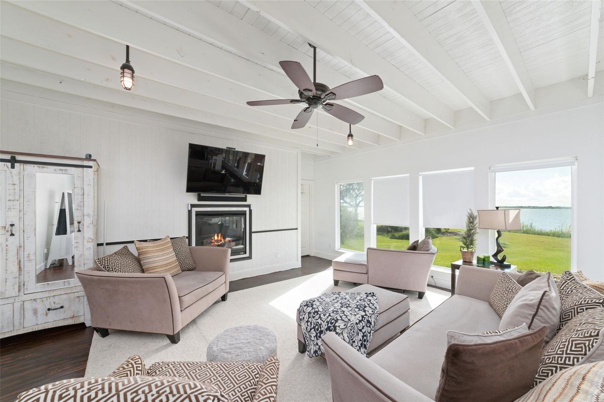 Fireplace, Interior, Living room, Water, Wood Texture Flooring