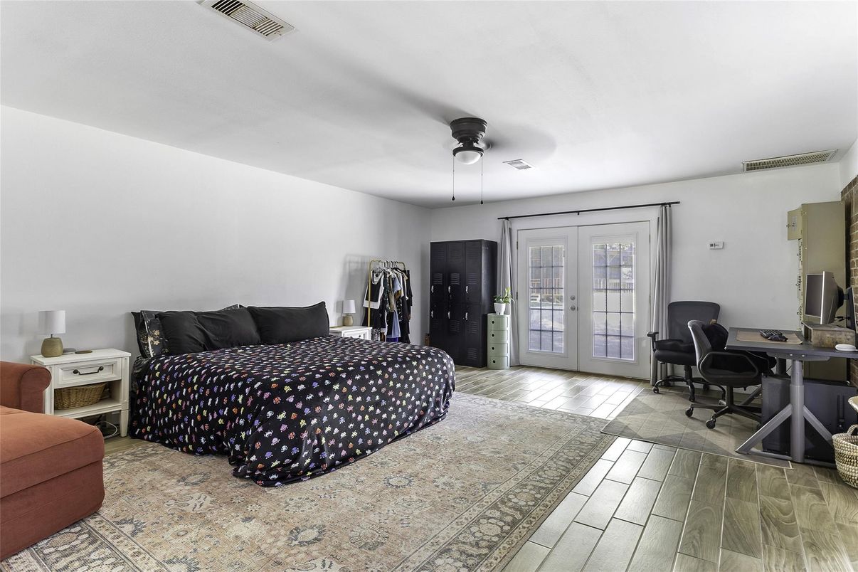 Bedroom, Home Office, Interior, Wood Texture Flooring