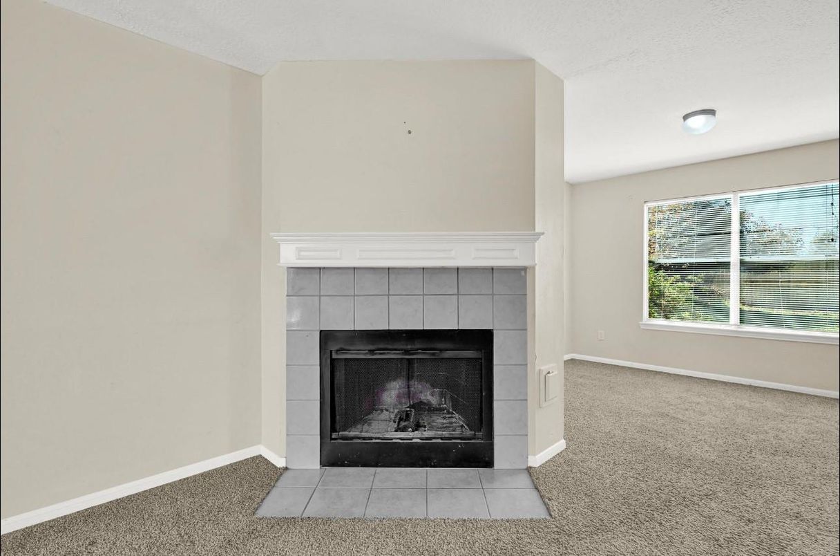 Empty room, Fireplace, Interior
