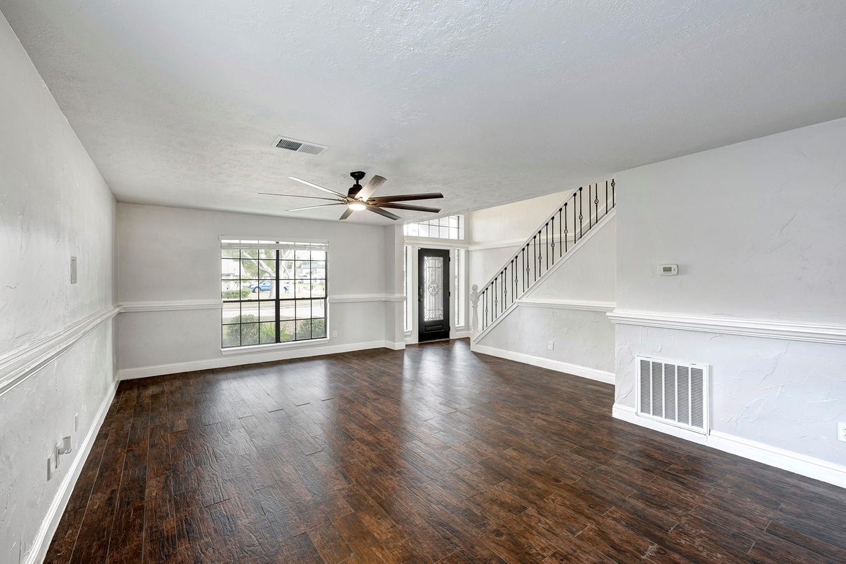 Empty room, Interior, Wood Texture Flooring