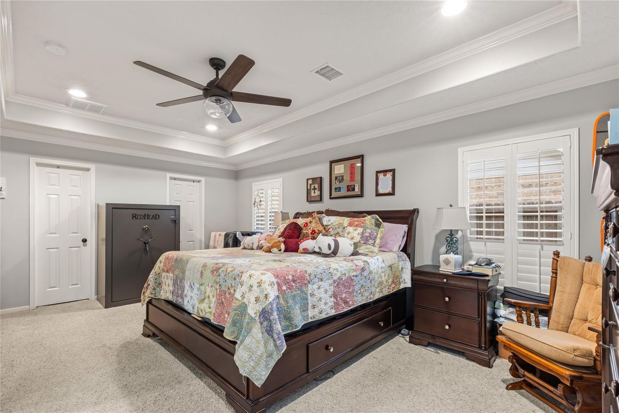 Bedroom, Interior, Recessed Lighting