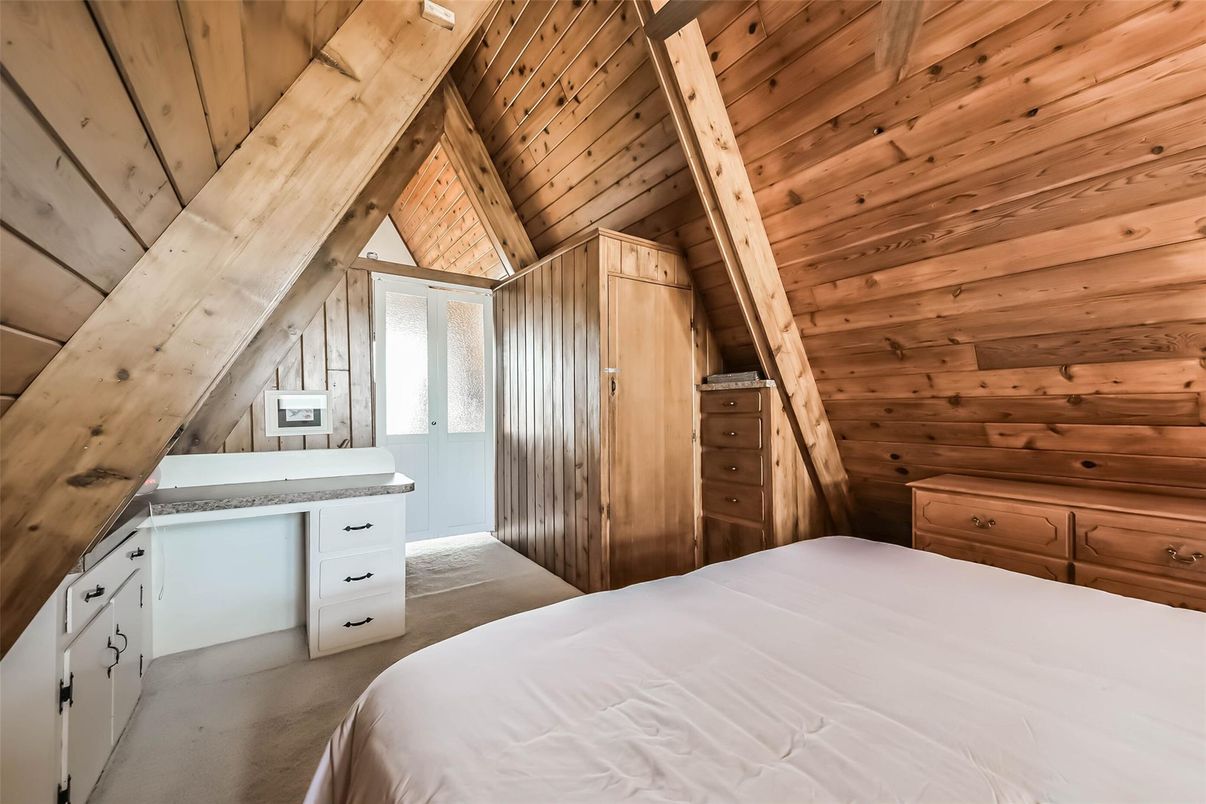 Bedroom, Interior, Wooden Beams, Wooden Ceilings, Wooden Walls