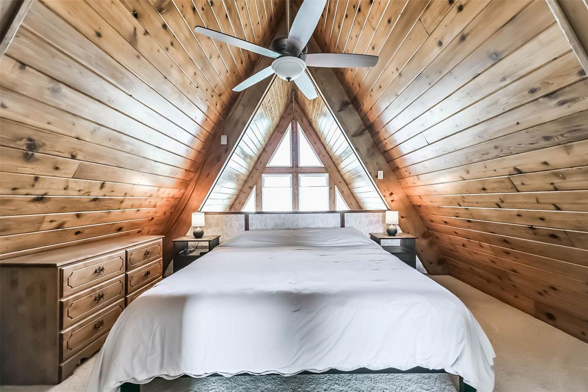 Bedroom, Interior, Wooden Ceilings, Wooden Walls