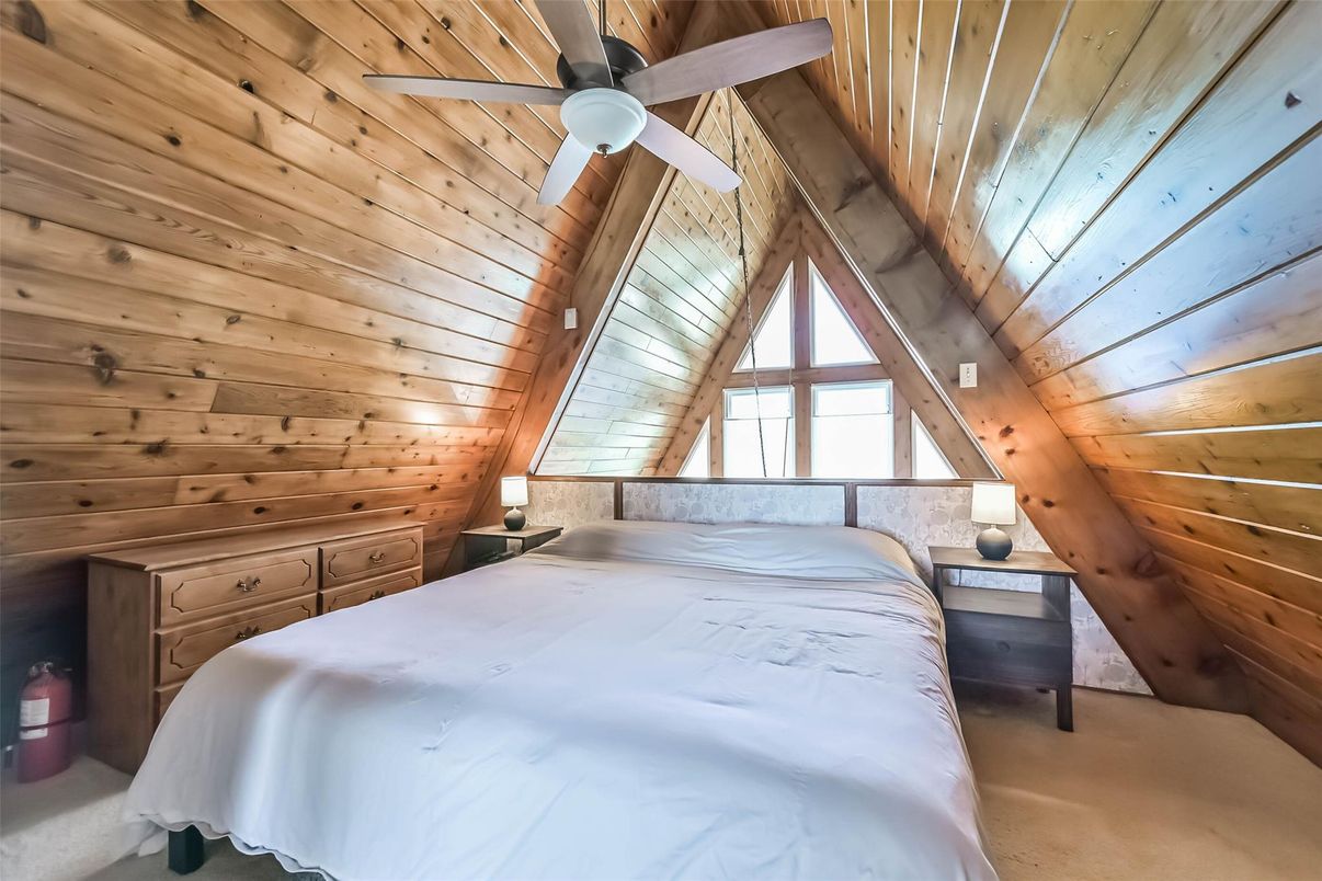 Bedroom, Interior, Wooden Ceilings, Wooden Walls