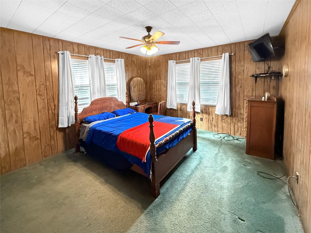 Bedroom, Interior, Wooden Walls