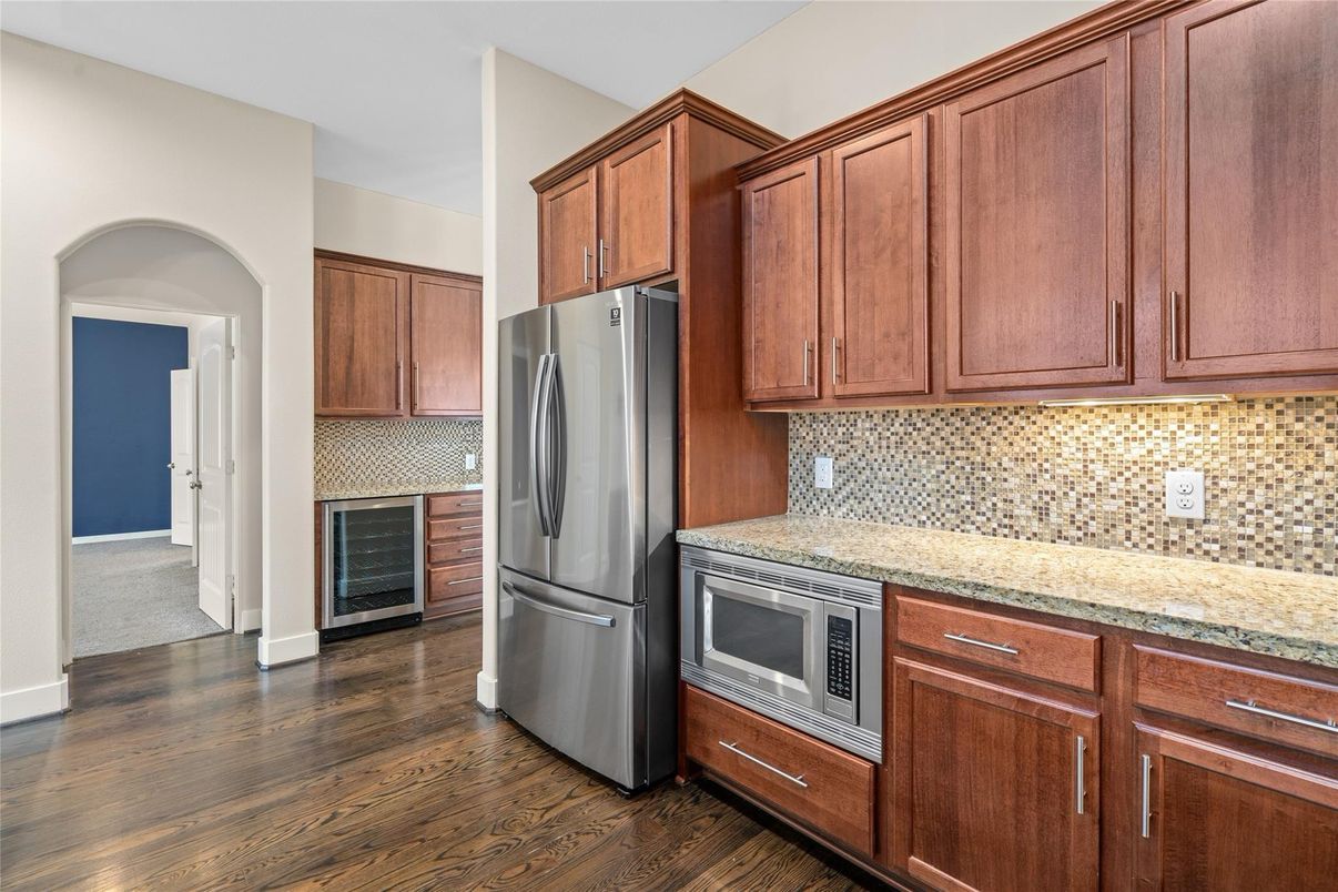 Interior, Kitchen, Wood Texture Flooring