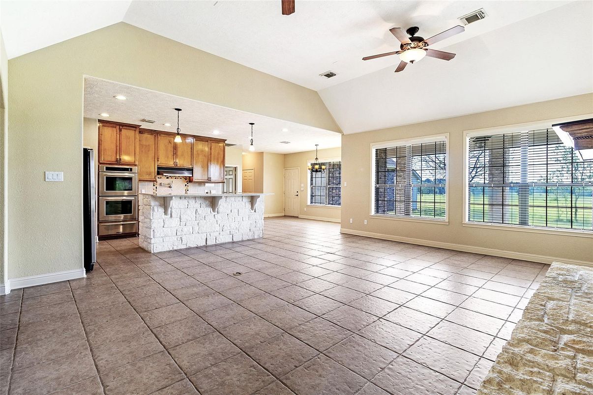 Interior, Kitchen, Pendant Lights, Recessed Lighting, Stainless Steel Appliances