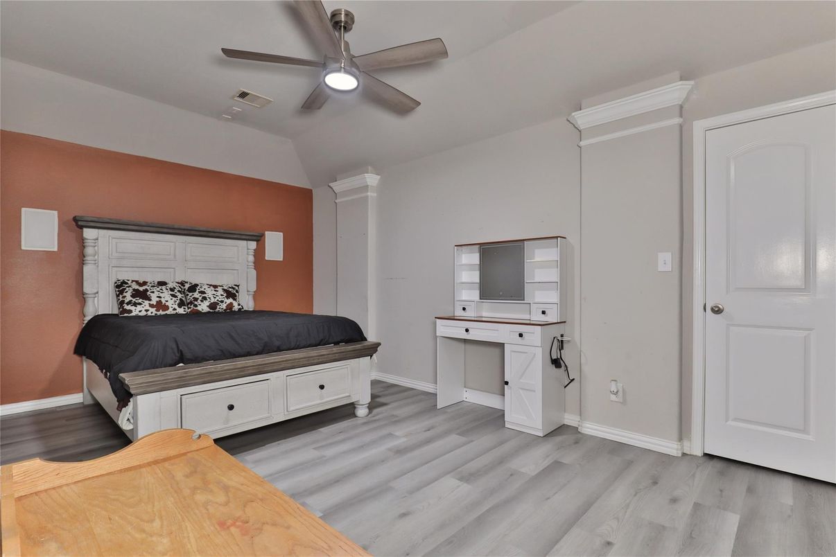 Bedroom, Interior, Wood Texture Flooring