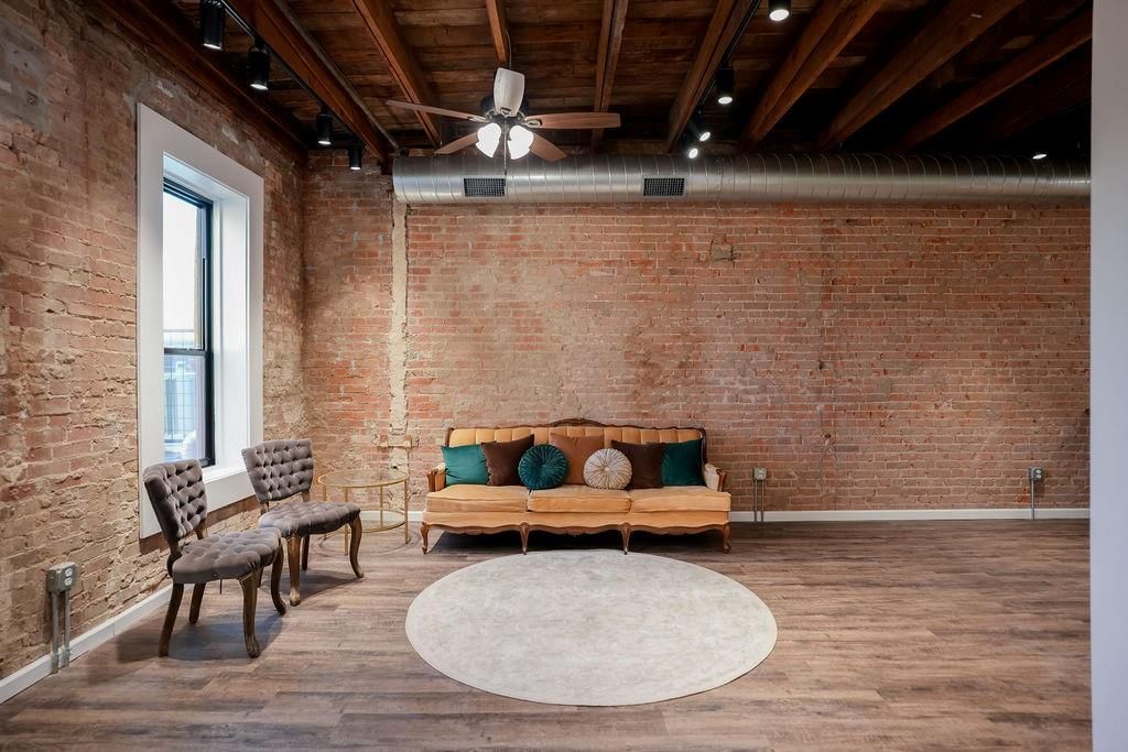 Interior, Recessed Lighting, Stone Walls, Wooden Beams, Wood Texture Flooring