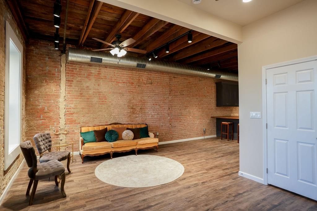 Interior, Recessed Lighting, Stone Walls, Wooden Beams, Wooden Ceilings, Wood Texture Flooring