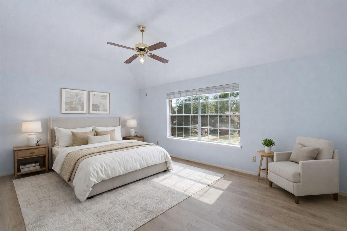 Bedroom, Interior, Wood Texture Flooring