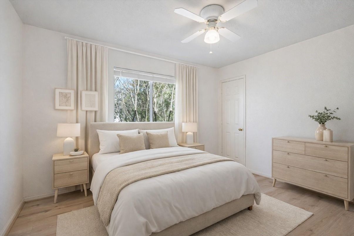 Bedroom, Interior, Wood Texture Flooring