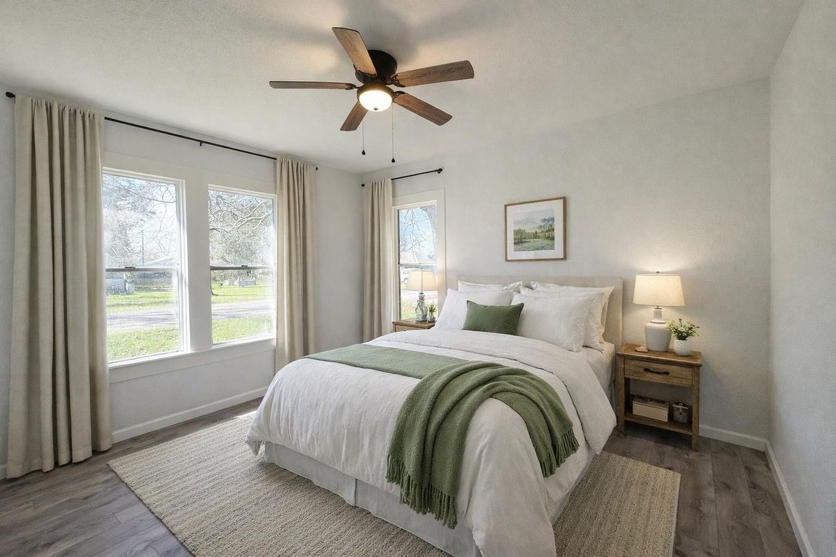 Bedroom, Interior, Wood Texture Flooring