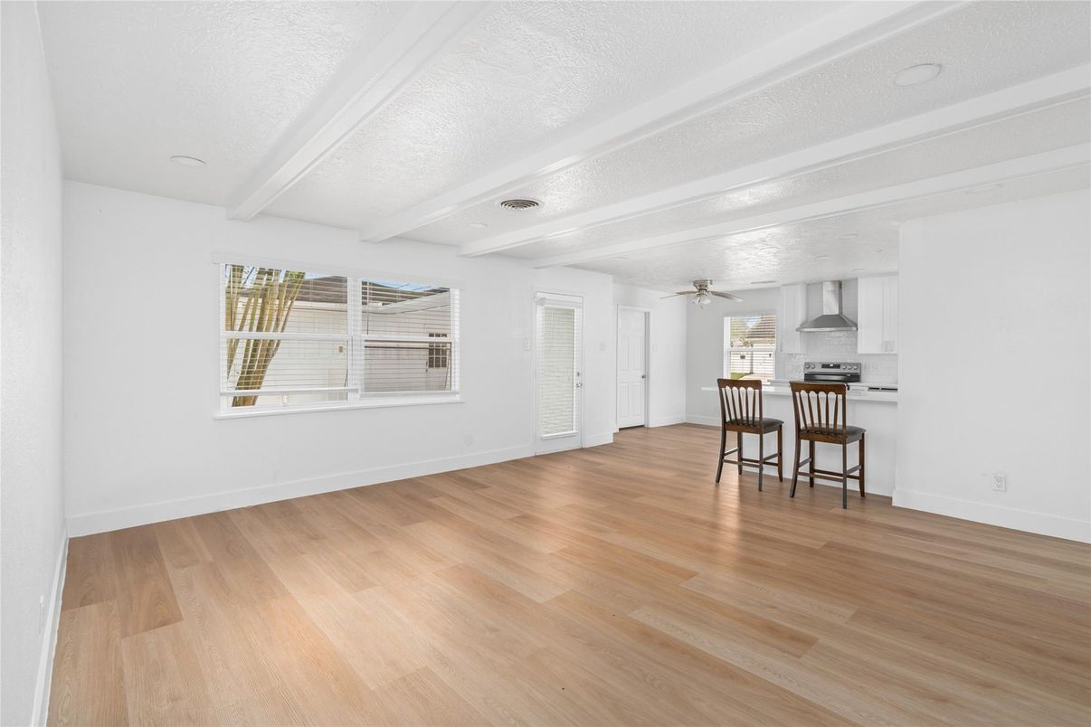 Empty room, Interior, Kitchen, Wood Texture Flooring