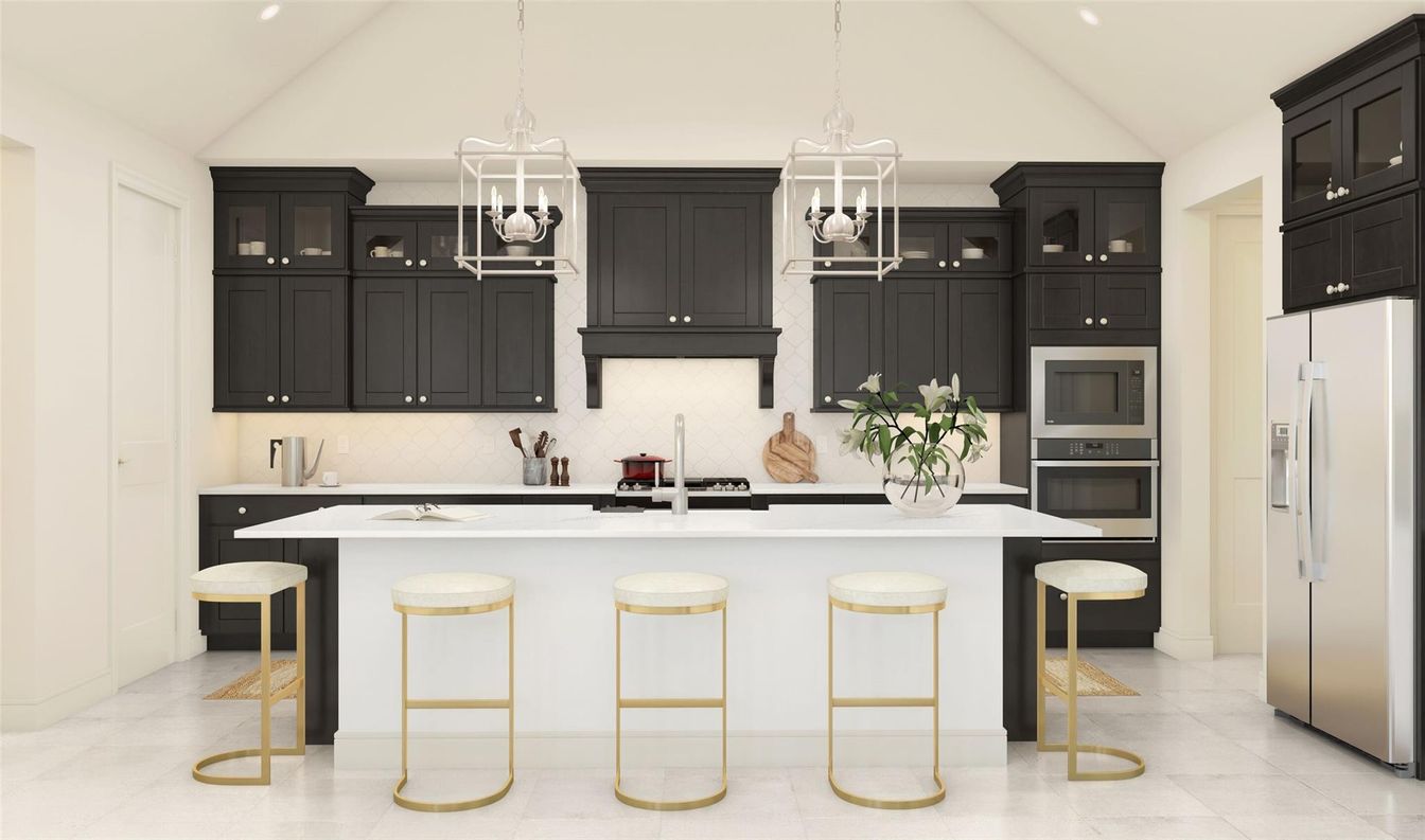 Interior, Kitchen, Pendant Lights, Recessed Lighting, Stainless Steel Appliances