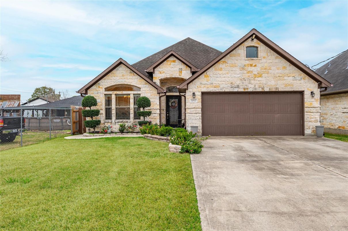 Attached, Backyard, Exterior, Facade, Brick Traditional