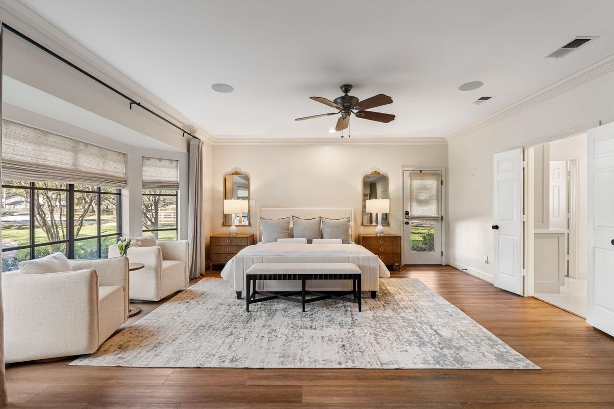 Bedroom, Interior, Wood Texture Flooring