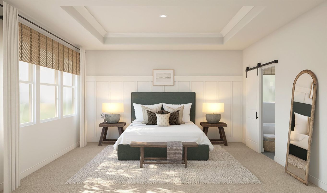 Bedroom, Interior, Recessed Lighting