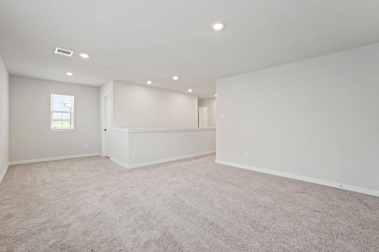 Empty room, Interior, Recessed Lighting