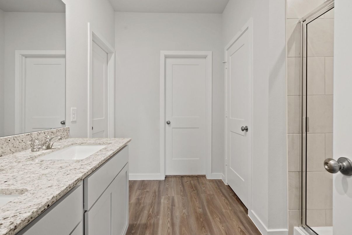 Bathroom, Interior, Wood Texture Flooring