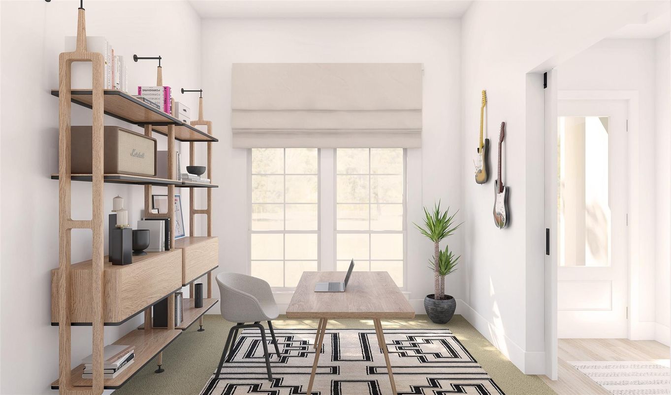 Home Office, Interior, Wood Texture Flooring