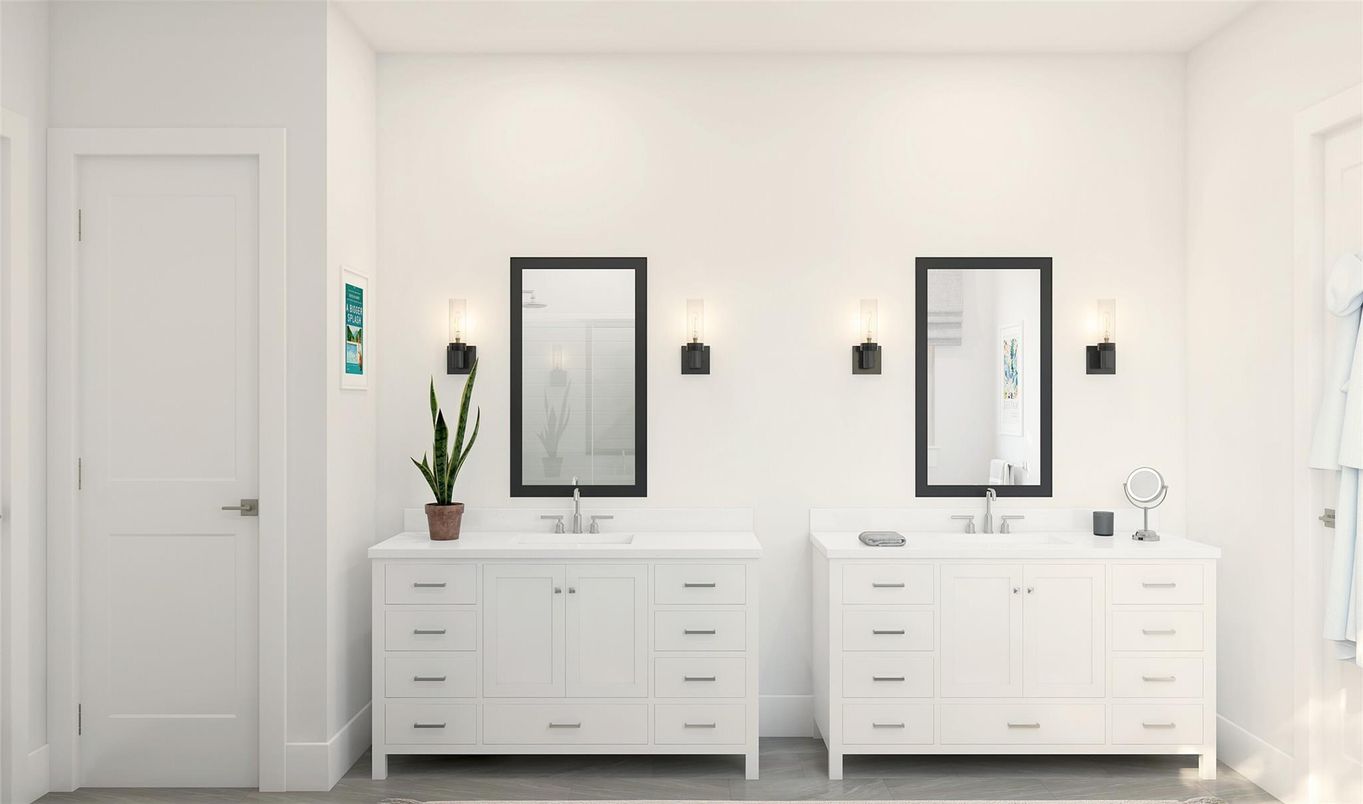 Bathroom, Dual Sink Vanities, Interior