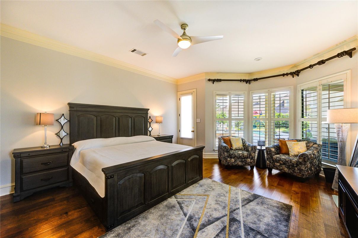 Bedroom, Interior, Wood Texture Flooring