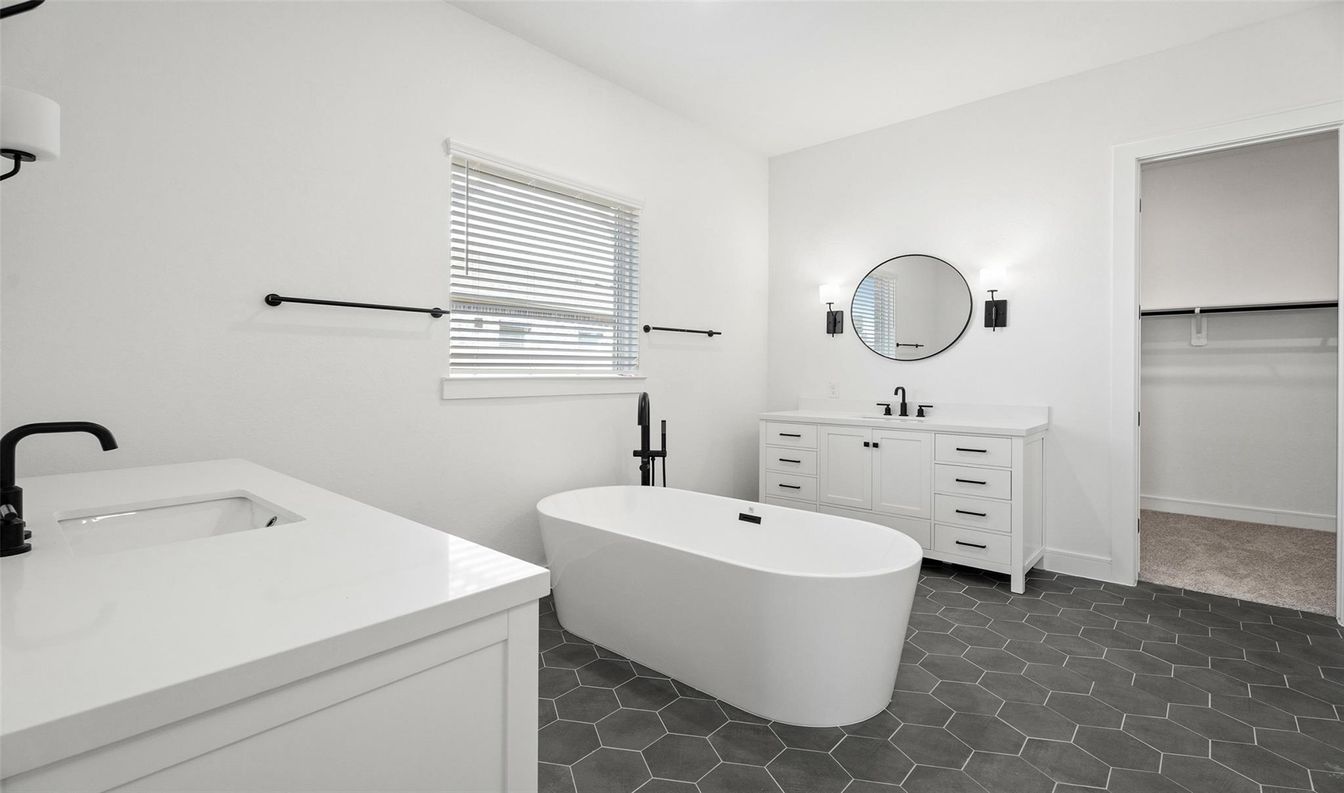 Bathroom, Dual Sink Vanities, Free Standing Baths, Interior