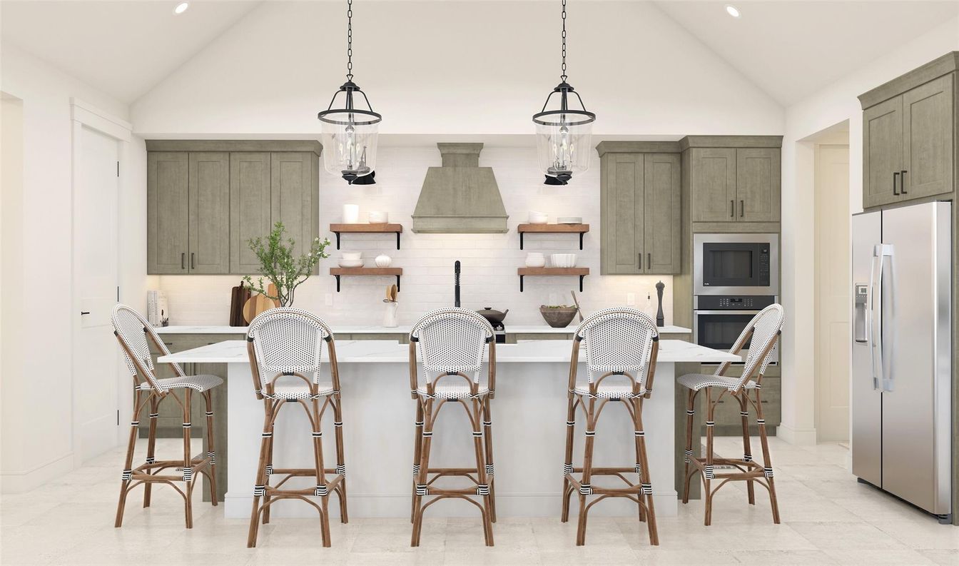 Dining room, Interior, Kitchen, Pendant Lights, Recessed Lighting