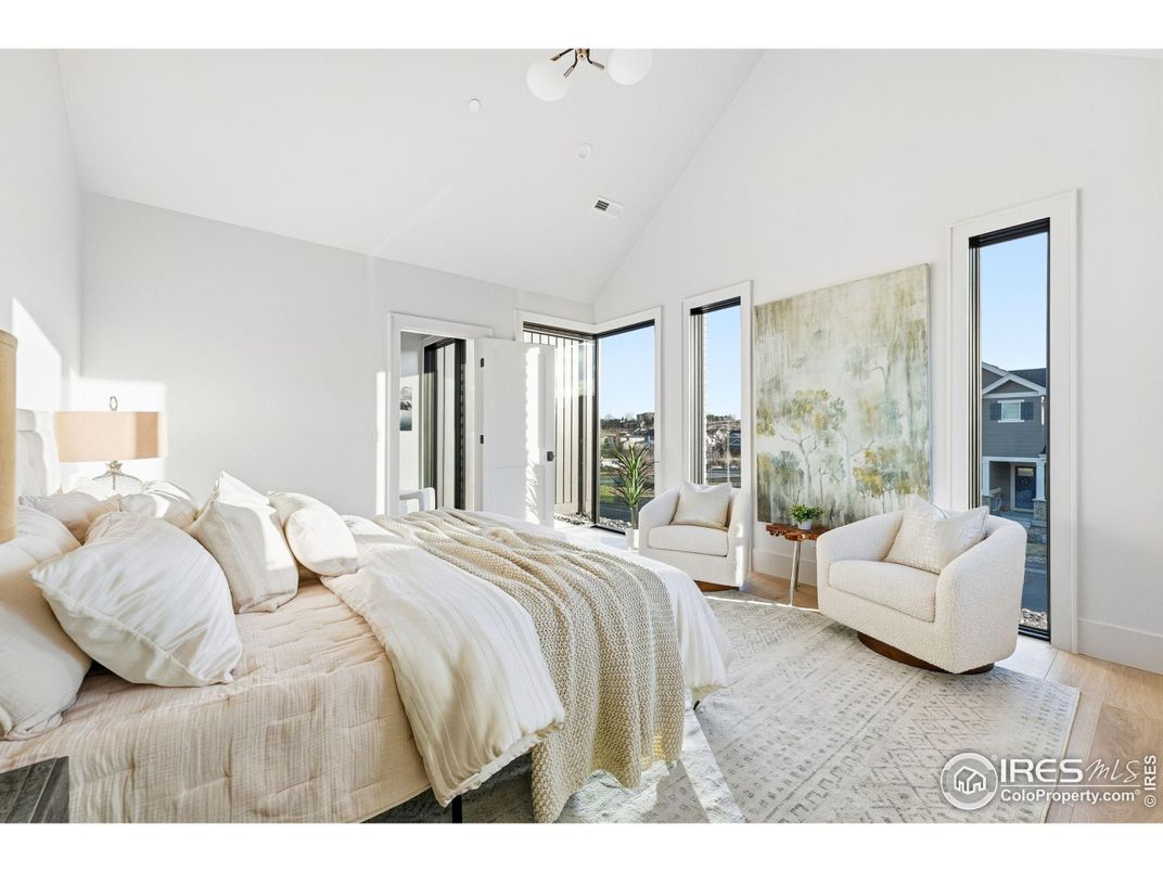 Bedroom, Interior, Wood Texture Flooring