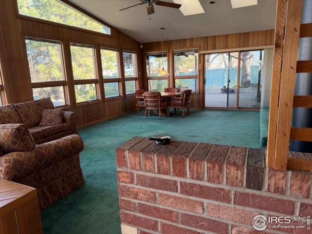 Dining room, Interior, Living room, Sun Room, Wooden Walls