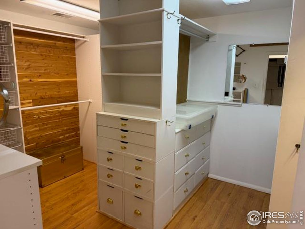 Interior, Walk-in Closets, Wood Texture Flooring, Wooden Walls