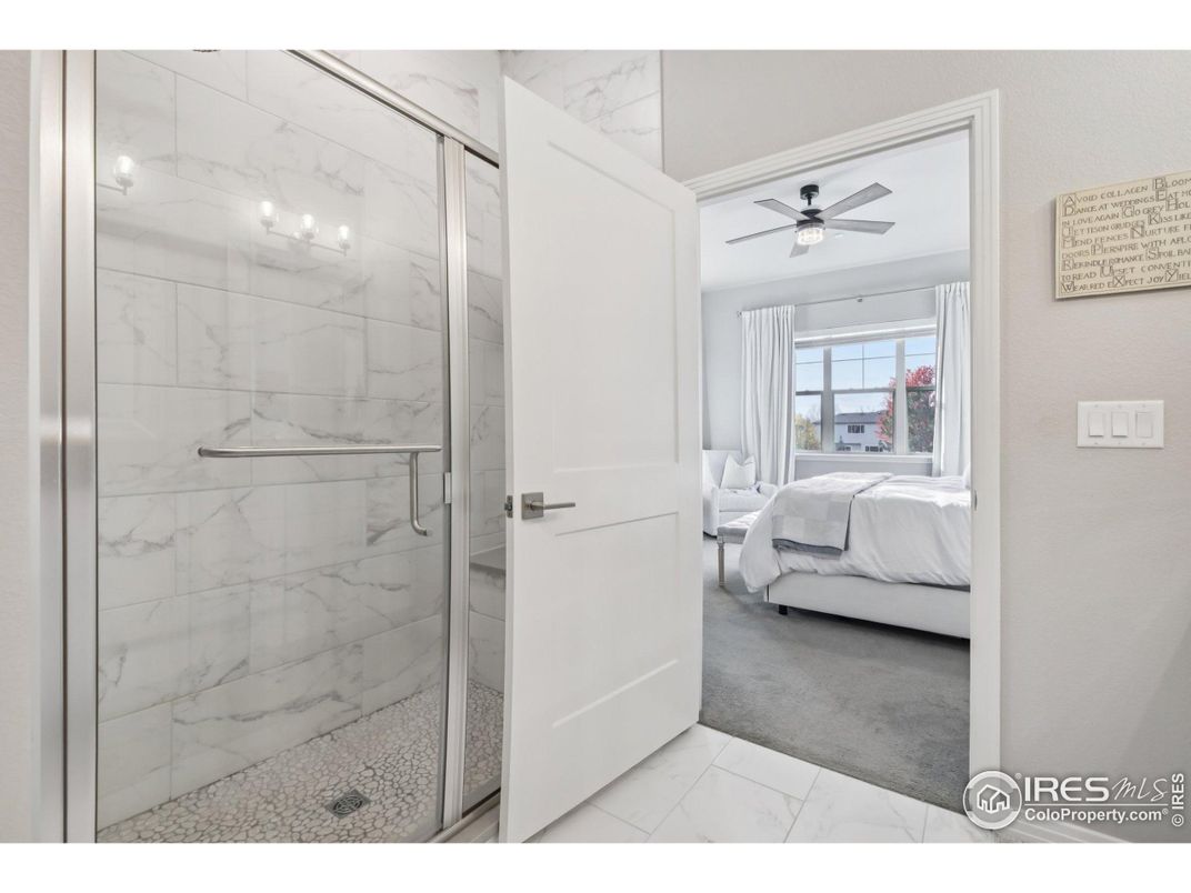 Bathroom, Bedroom, Glass Shower, Interior, Marble, Marble Walls