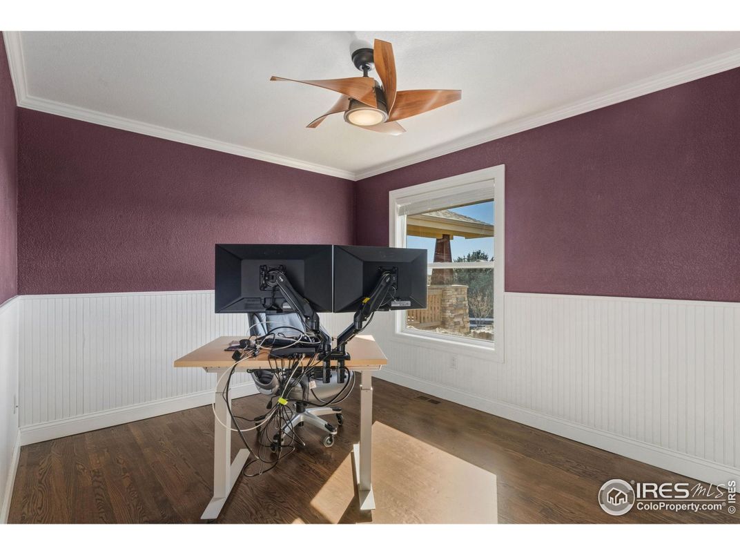 Fitness Equipment, Home Office, Interior, Wood Texture Flooring