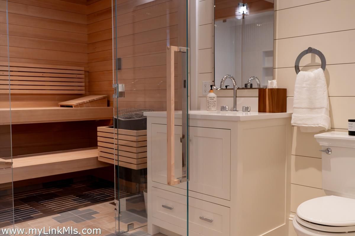 Bathroom, Glass Shower, Interior, Sauna Room