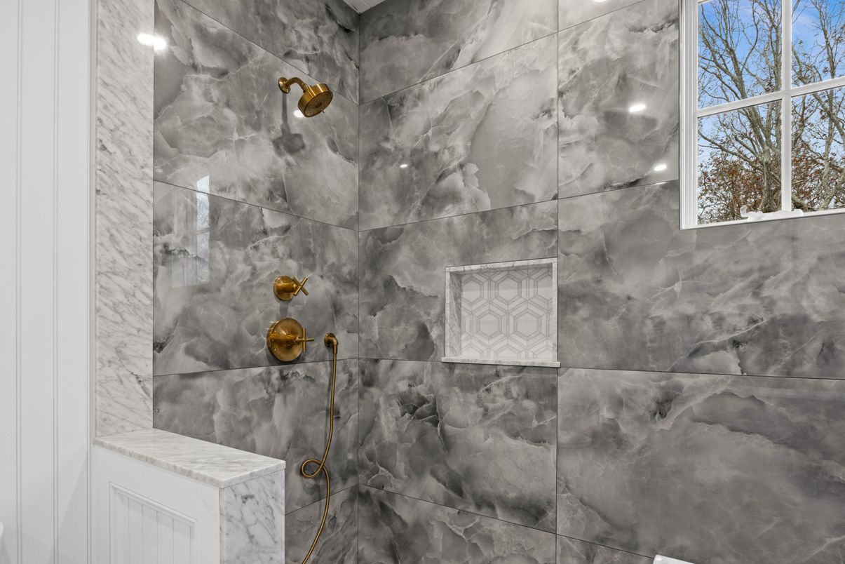 Bathroom, Interior, Marble Walls