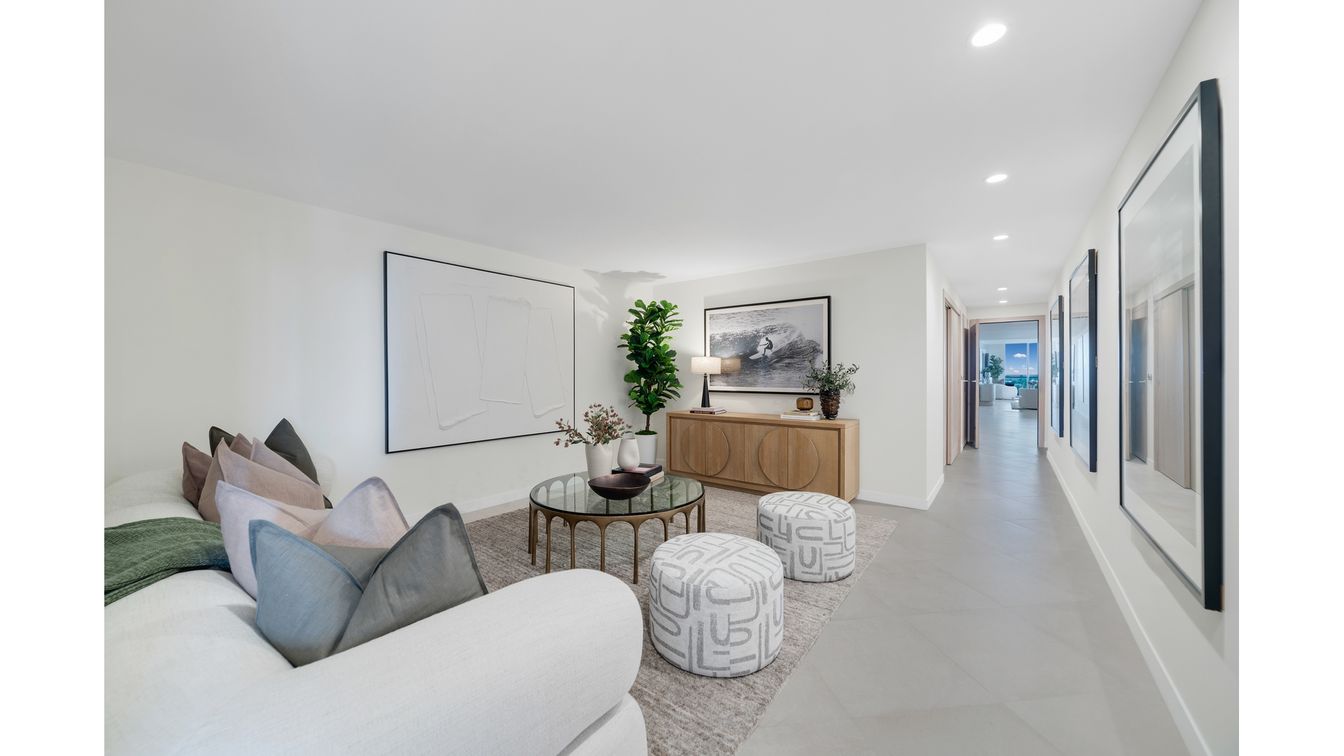 Interior, Living room, Recessed Lighting