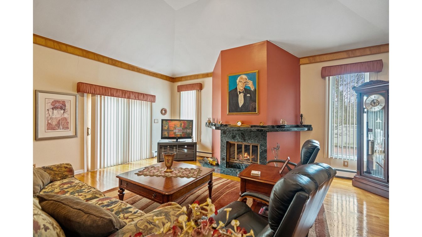 Fireplace, Interior, Living room, Wood Texture Flooring