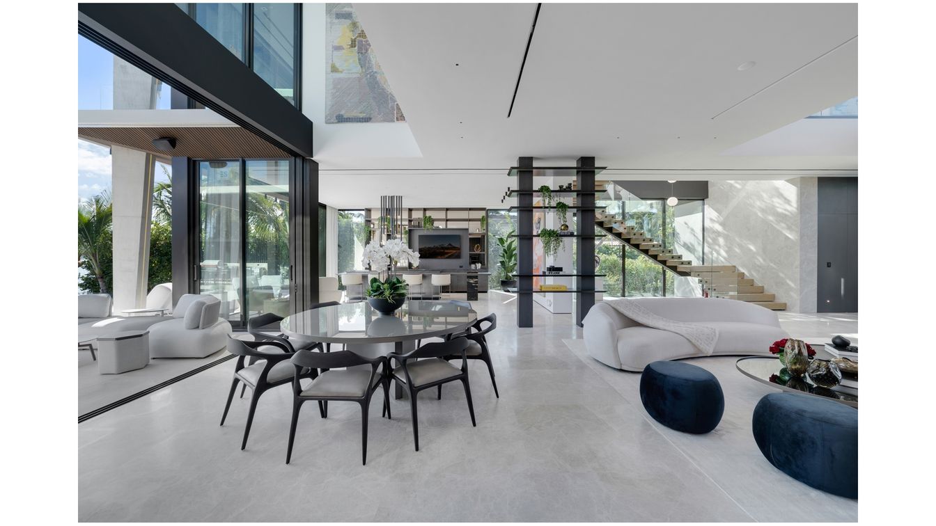 Dining room, Interior, Living room, Recessed Lighting