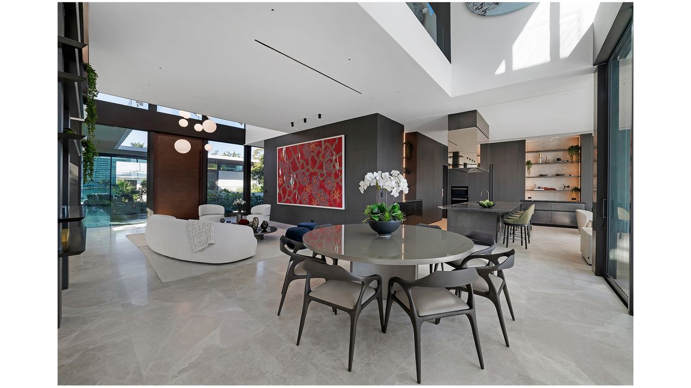 Dining room, Interior, Kitchen, Living room, Pendant Lights, Recessed Lighting