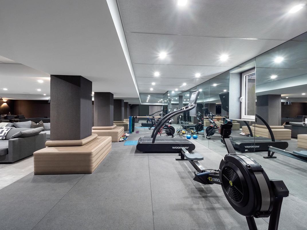 Fitness Equipment, Interior, Recessed Lighting
