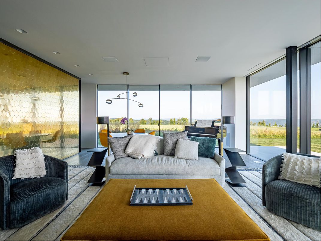 Interior, Living room, Recessed Lighting