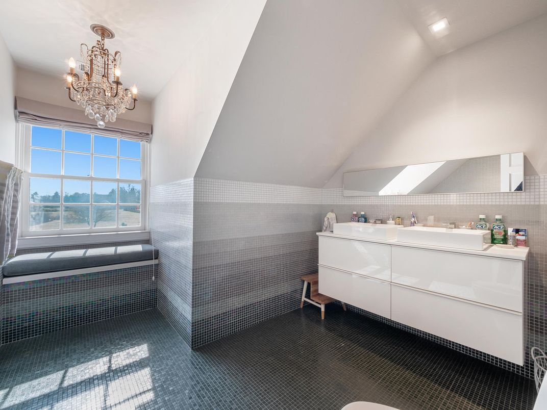 Bathroom, Chandelier, Interior, Recessed Lighting