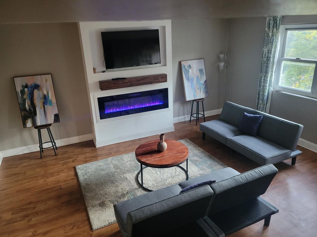 Fireplace, Interior, Living room, Wood Texture Flooring