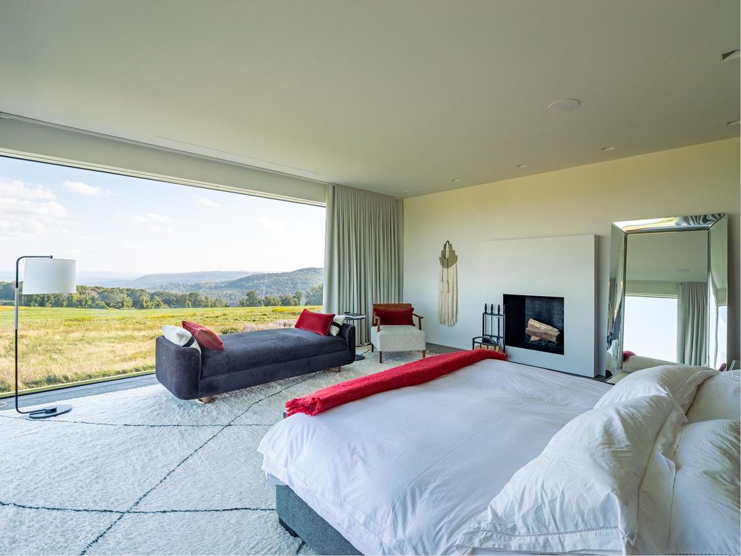 Bedroom, Fireplace, Interior, Recessed Lighting
