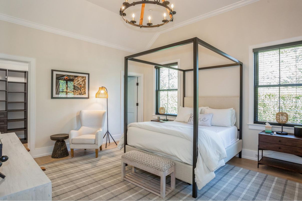 Bedroom, Interior, Wood Texture Flooring