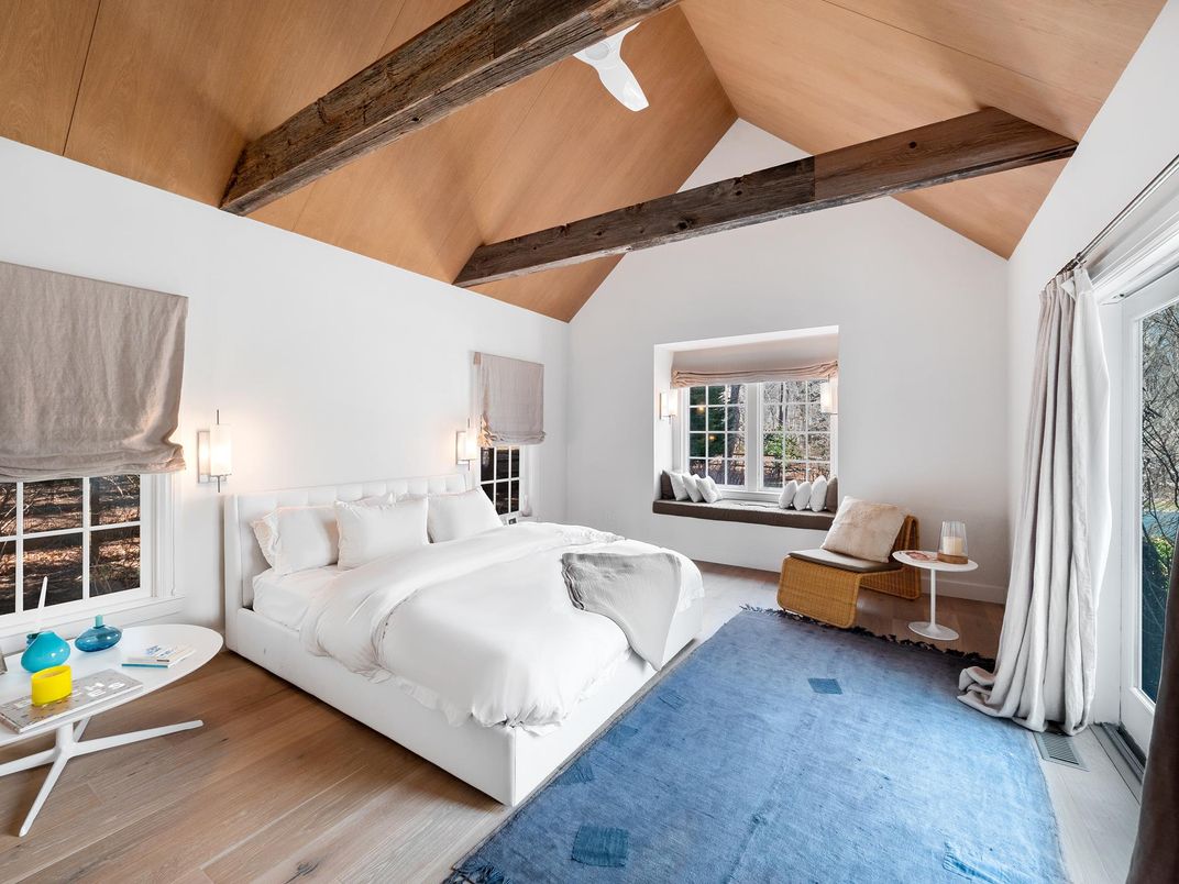 Bedroom, Interior, Wooden Beams, Wooden Ceilings, Wood Texture Flooring